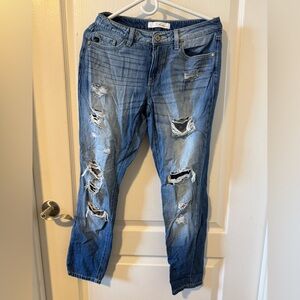 KanCan Ripped Blue Boyfriend Jeans